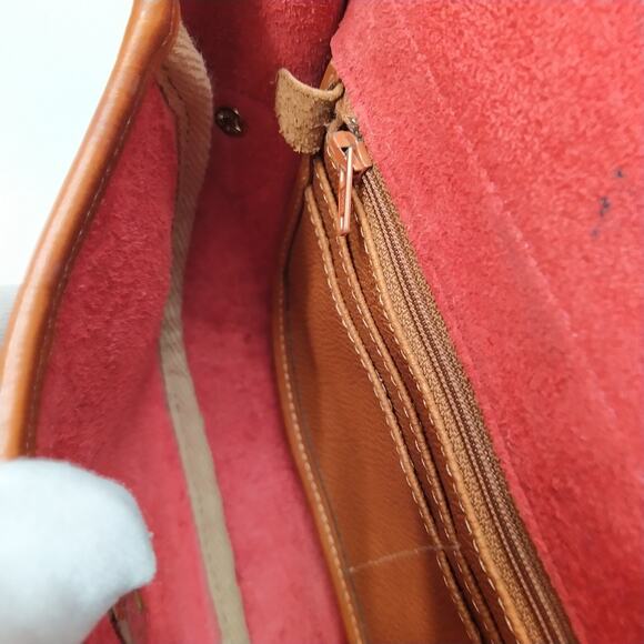 Dooney & Bourke All Weather Leather Red Flap Closure Crossbody Bag - Vintage - Picture 16 of 16